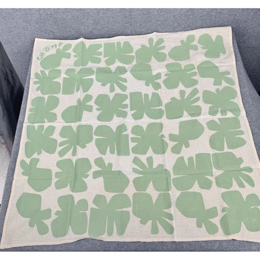 CHOMP Mid Century Modern Floral Kitchen Tea Towels‎ Set 2 Linen Cotton MCM